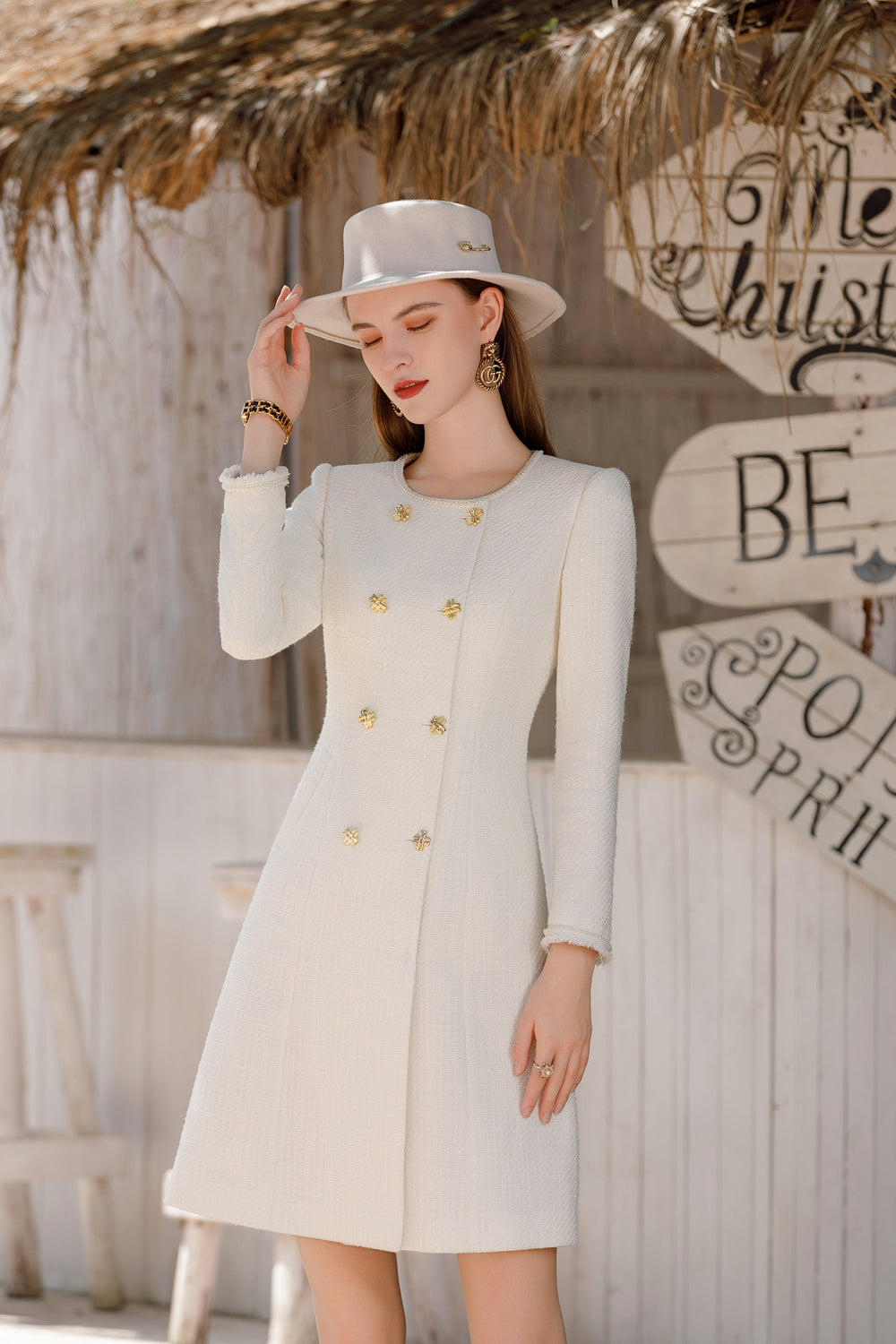 Meliora Solitaire Dress - elegant women’s luxury fashion