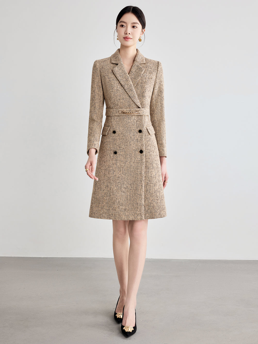 Meliora Vestige Tweed Dress - elegant women’s luxury fashion