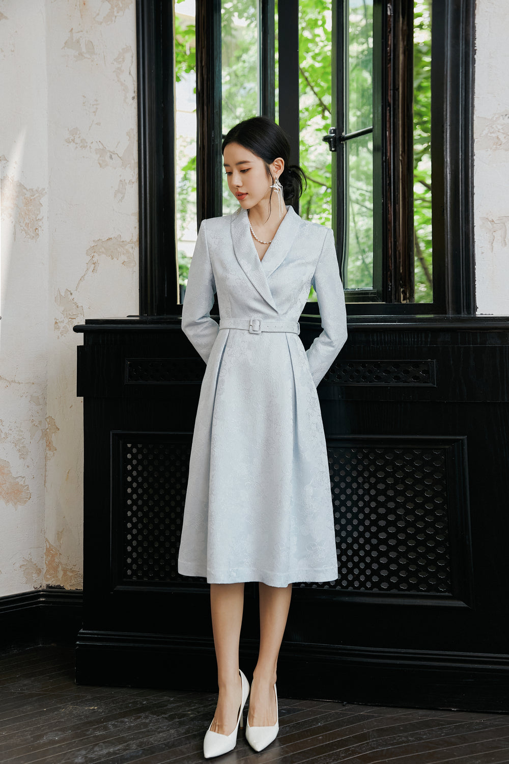 Meliora Cerulea Dress -  elegant women’s luxury fashion