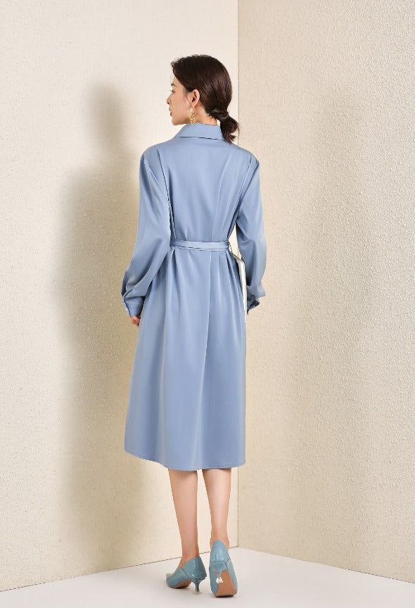 Meliora Maya Blue Caprice Oversized  Dress - elegant women’s luxury fashion