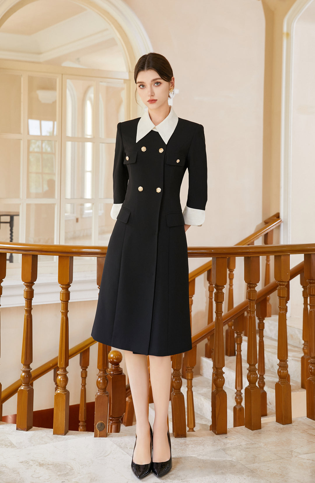 Meliora Camélia Black Dress - elegant women’s luxury fashion