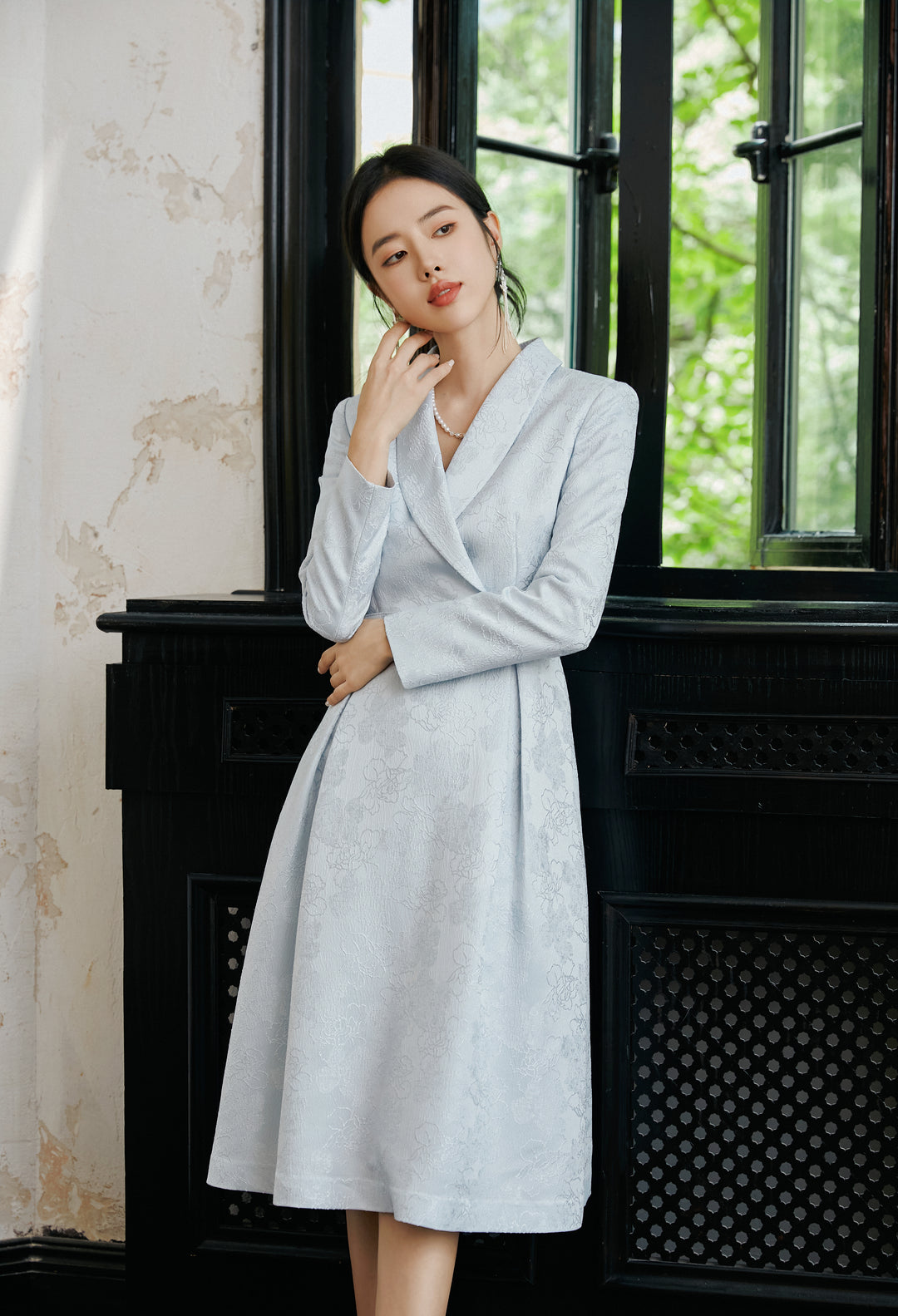 Meliora Cerulea Dress -  elegant women’s luxury fashion