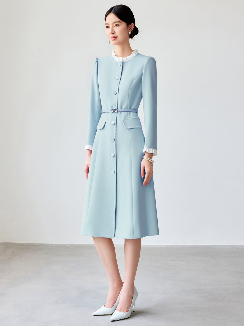 Meliora Eternel Aqua Dress -elegant women’s luxury fashion