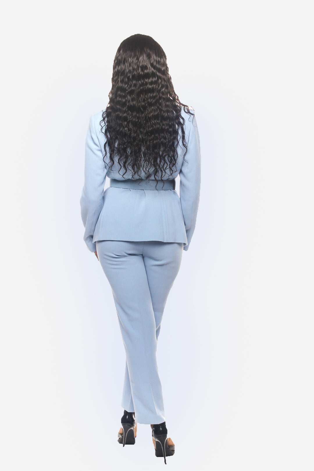 Meliora Blue Two Piece Trouser Suit - Elegant womens clothing