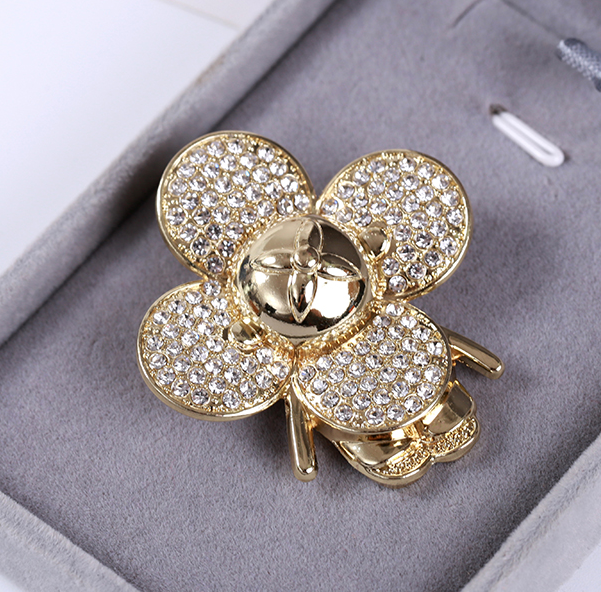 Meliora Golden Flower Brooch - Luxury golden flower Brooch pin