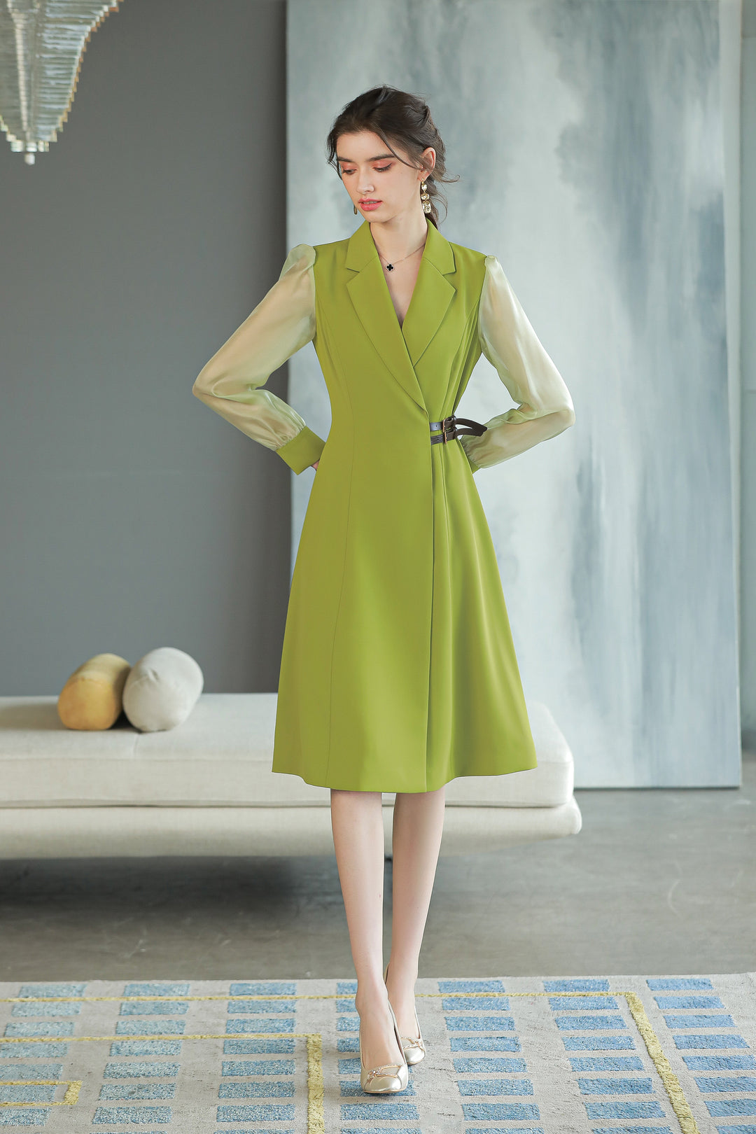 Meliora Olive Compass Dress