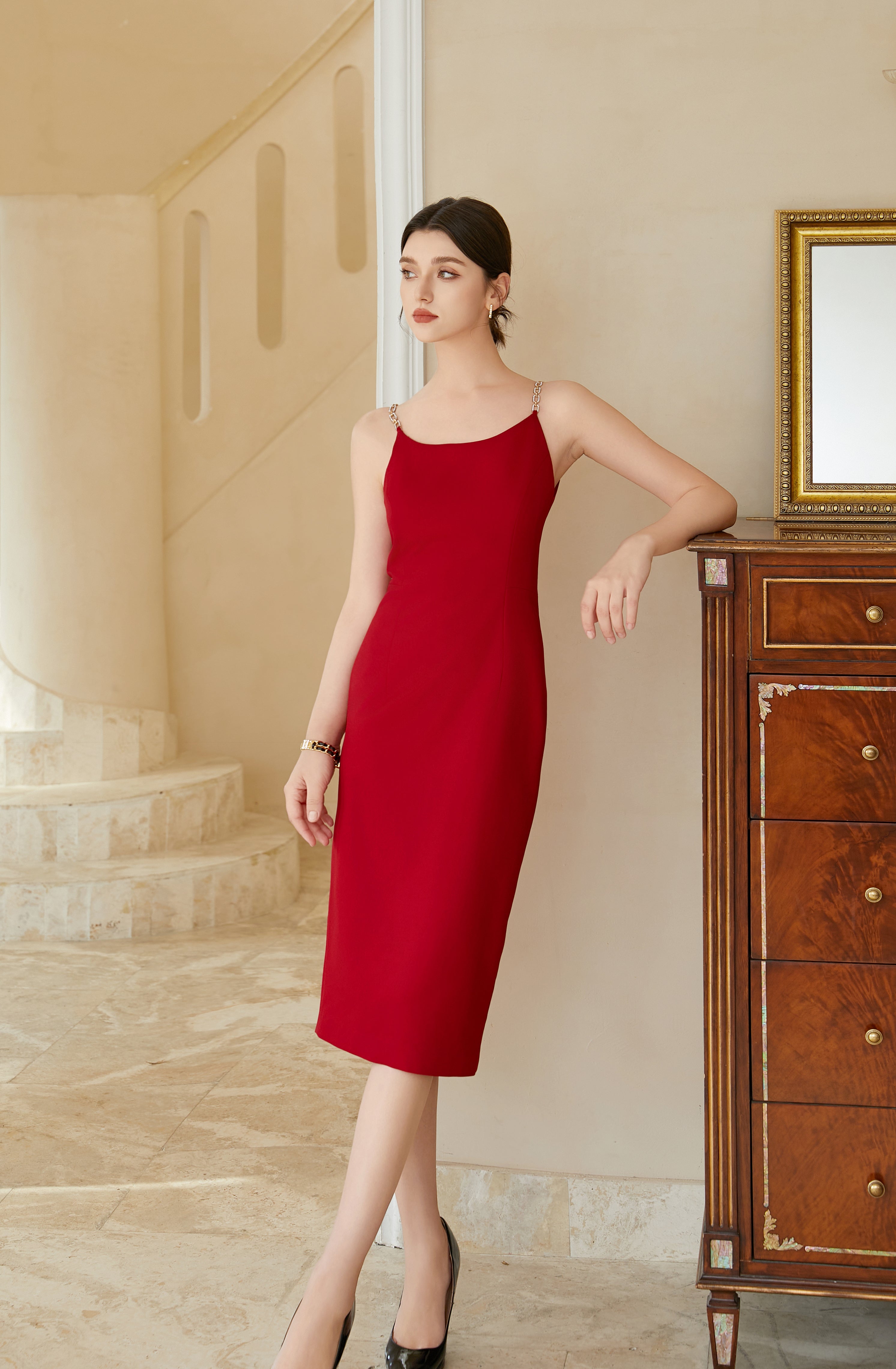 Meliora Sangria Rouge Dress Suit