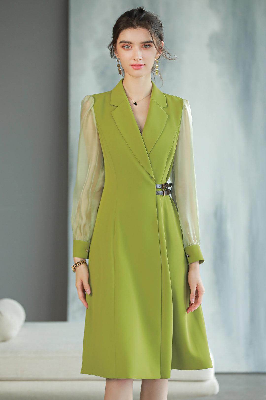 Meliora Olive Compass Dress