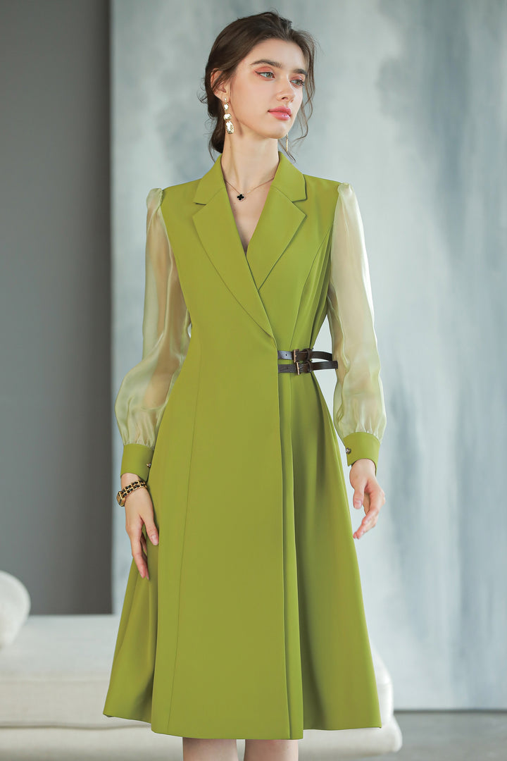 Meliora Olive Compass Dress