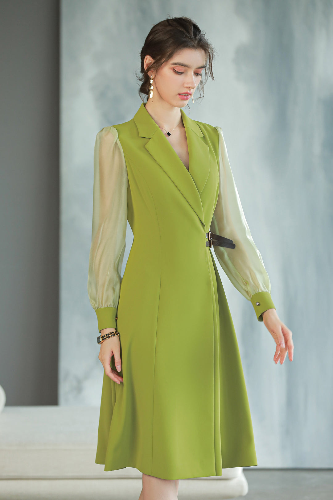 Meliora Olive Compass Dress