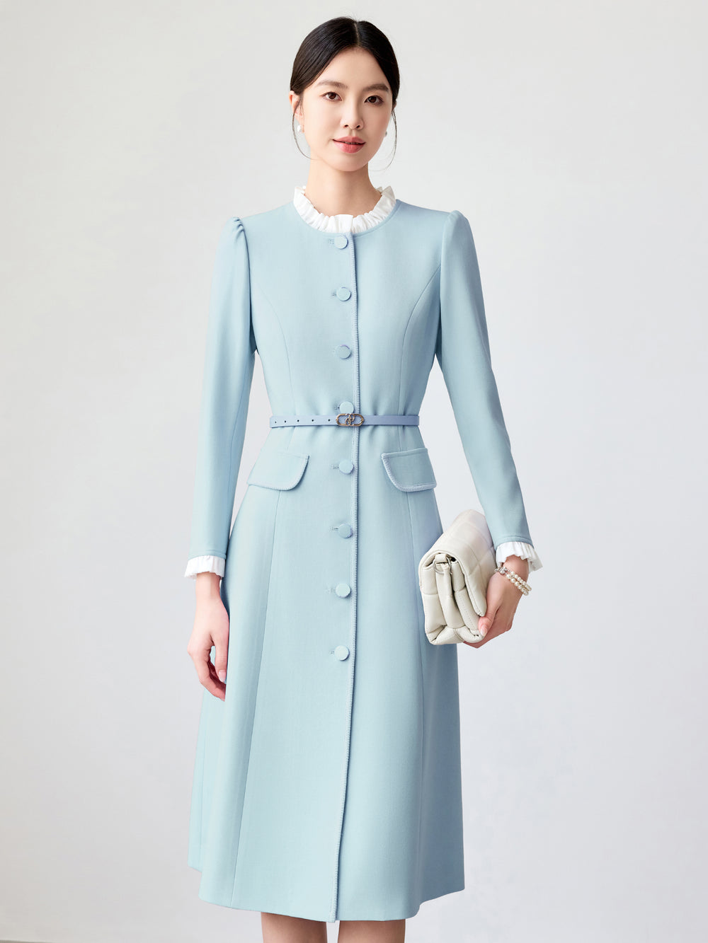 Meliora Eternel Aqua Dress -elegant women’s luxury fashion