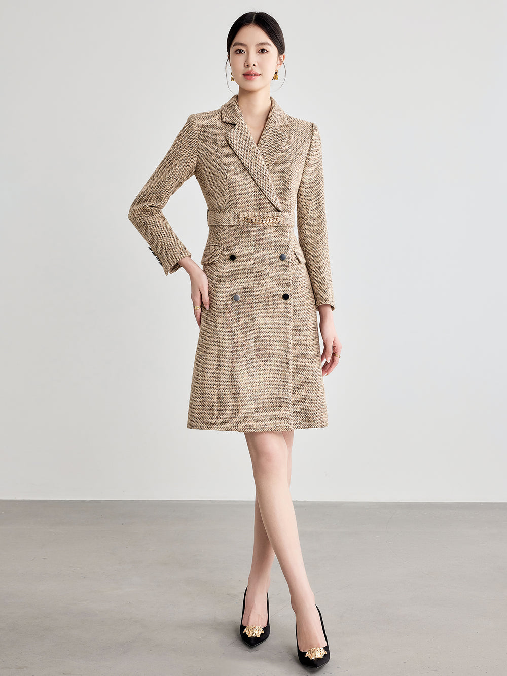 Meliora Vestige Tweed Dress - elegant women’s luxury fashion