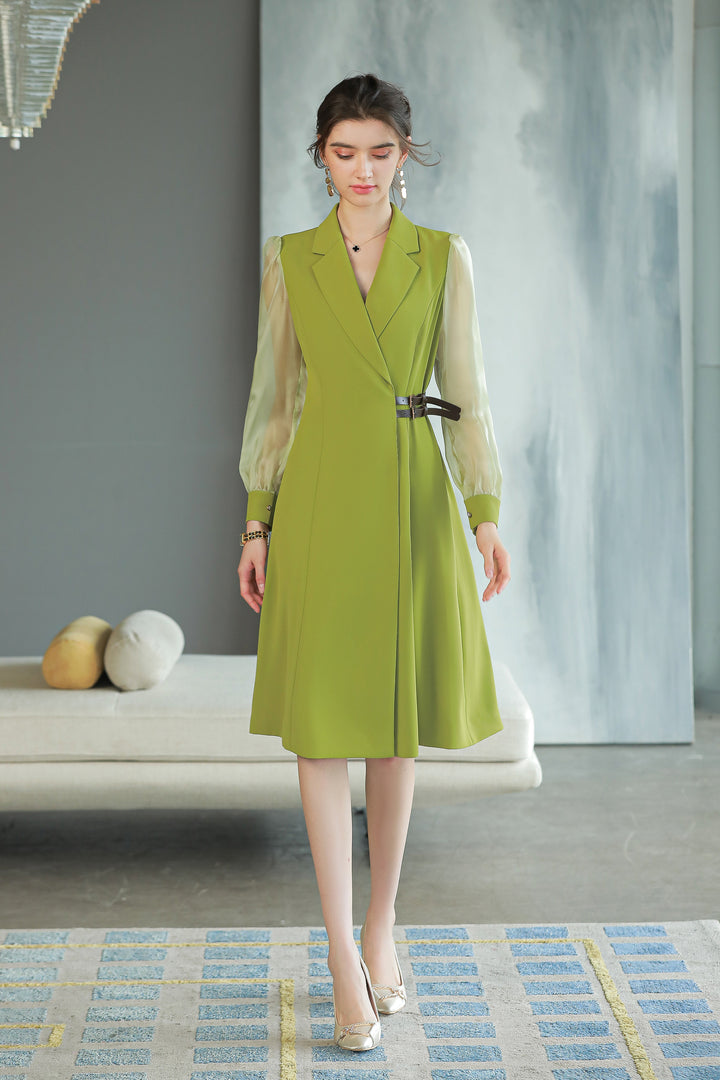 Meliora Olive Compass Dress