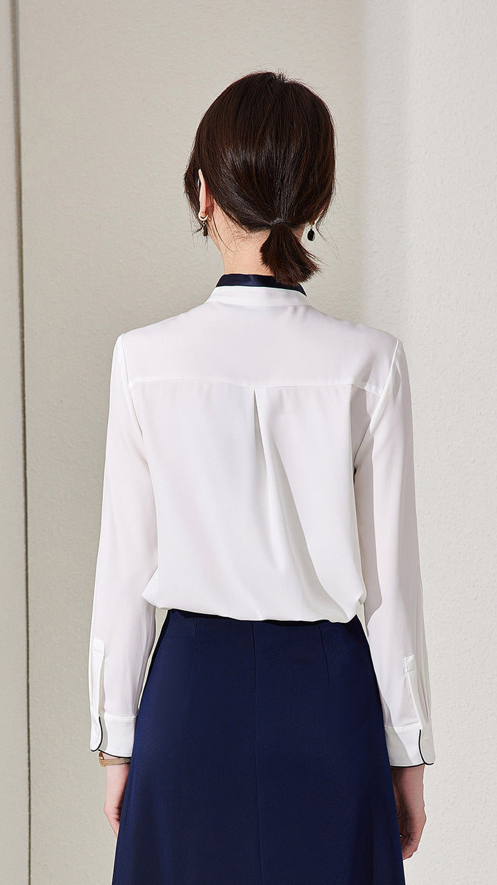 Meliora Bow Tie Neck Blouse