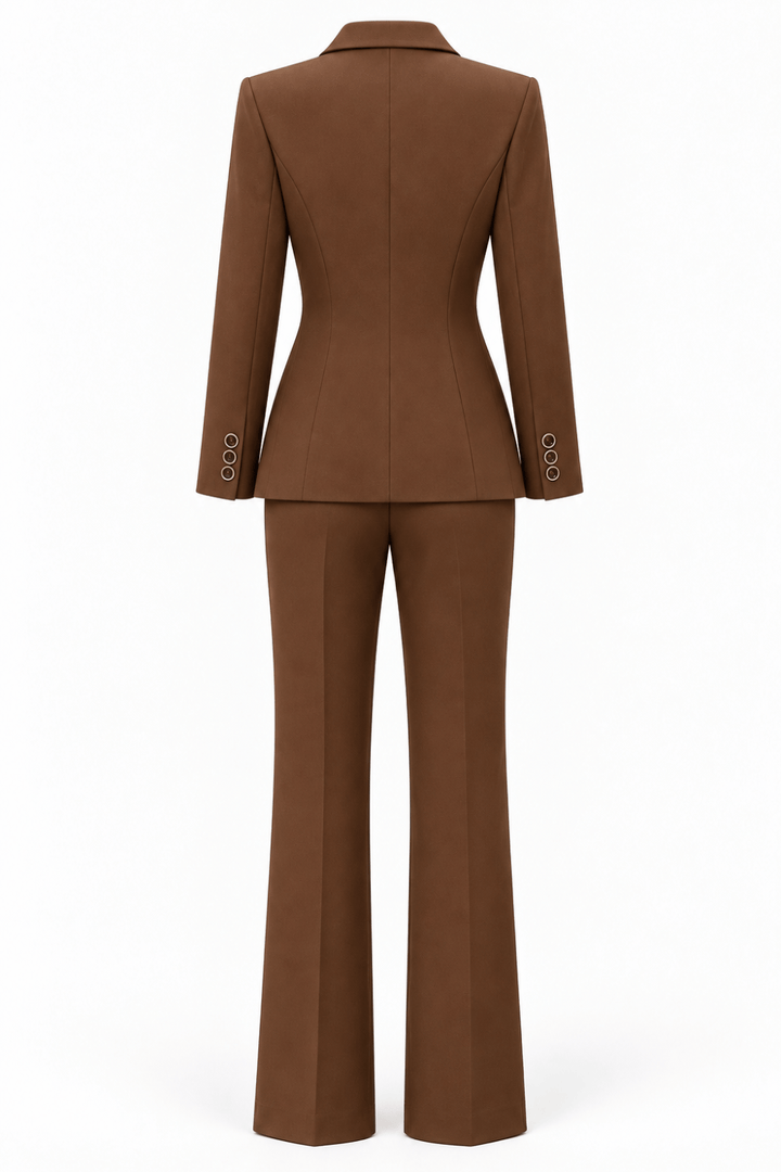 Meliora Automne-Hiver Brown Trouser Suit