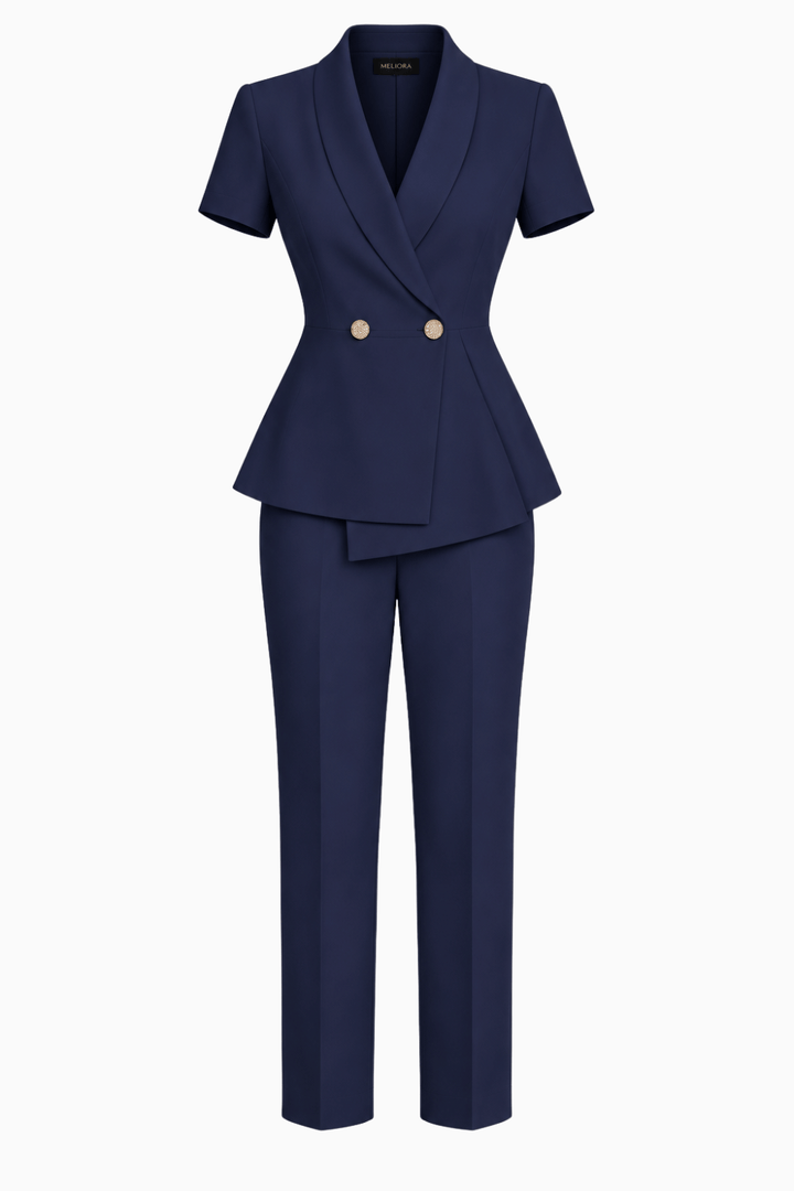 Meliora Ethereal Melody Navy Trouser Suit