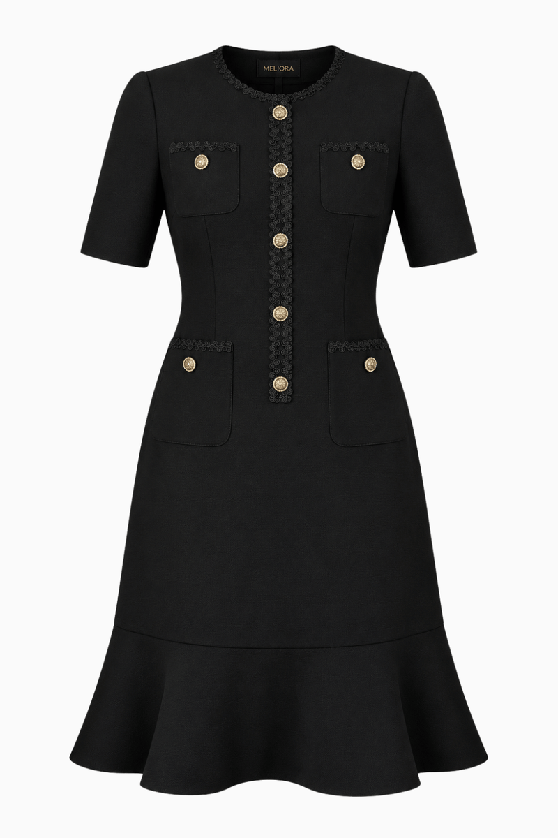 Meliora Noir Empress Ensemble Dress