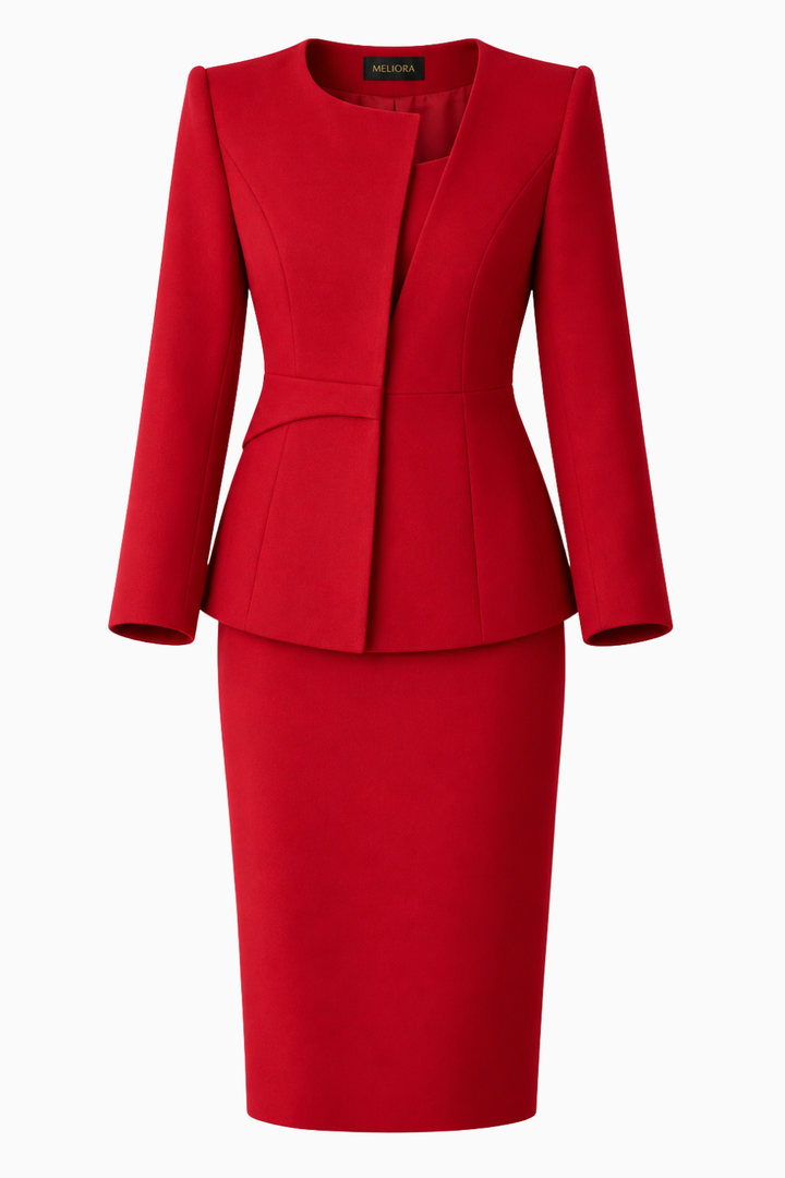 Meliora Sangria Rouge Dress Suit