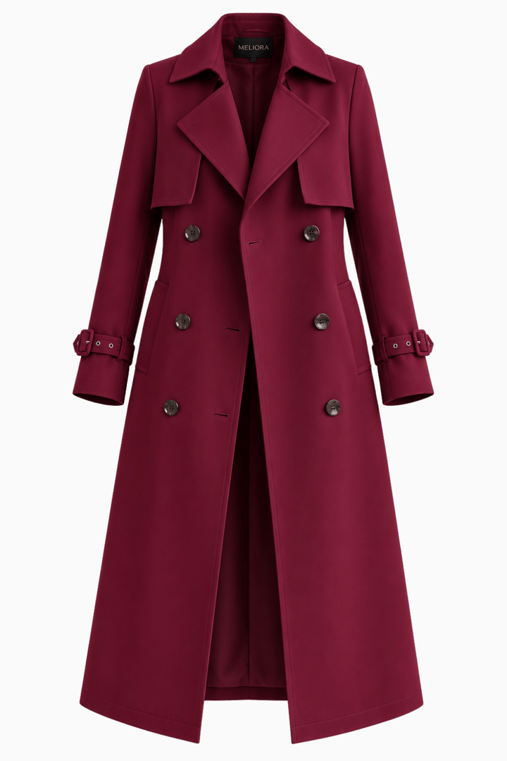 Meliora Mahogany Trench Coat