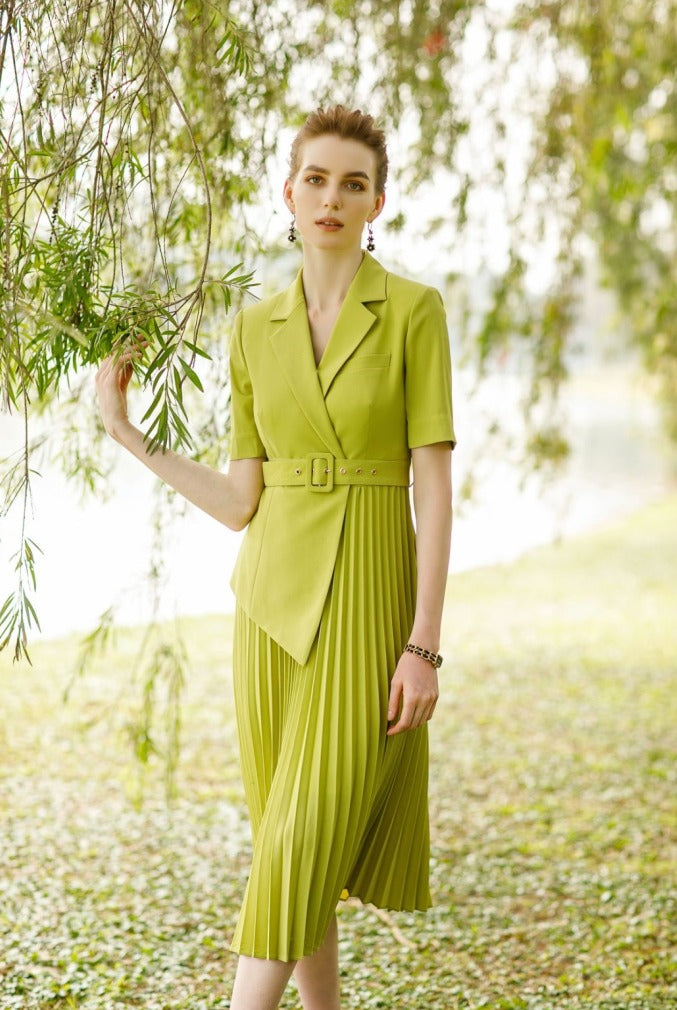 Meliora Calypso Pear Green Dress