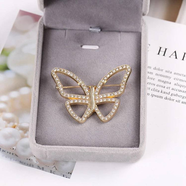 Womens Butterfly Brooch pin for coats, dresses & tops