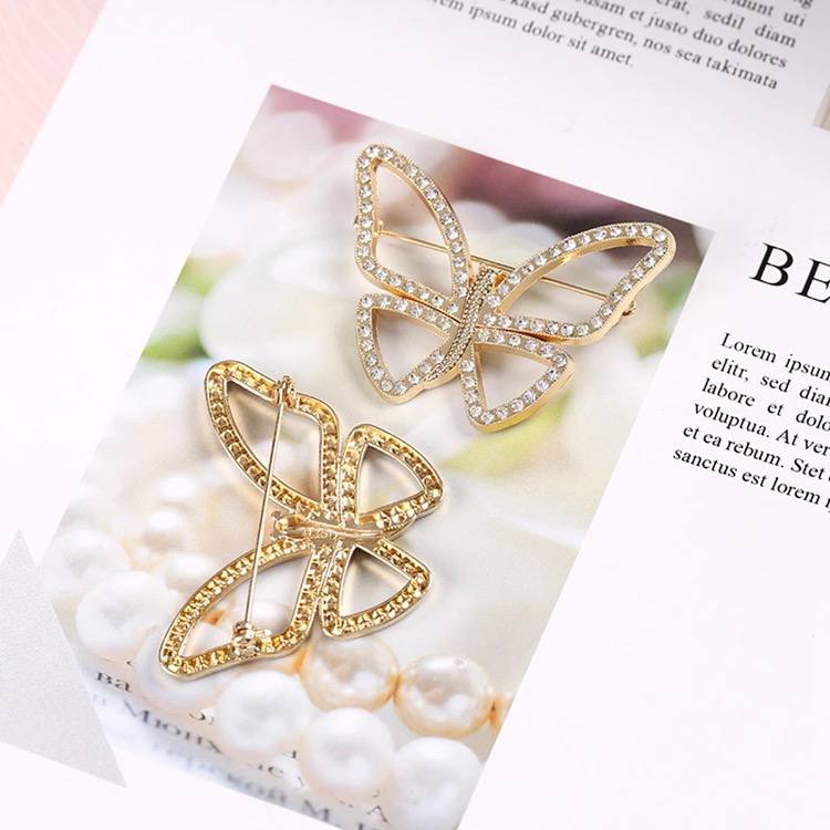 Womens Butterfly Brooch pin for coats, dresses & tops