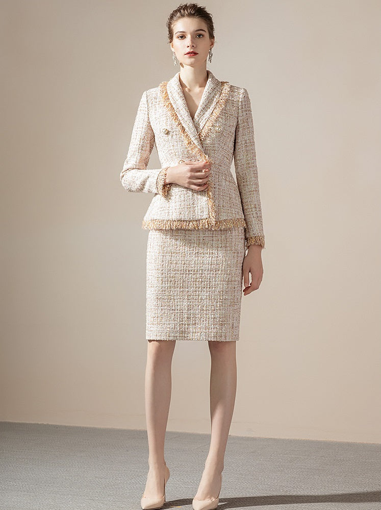 Meliora Tweed Baroness Skirt Suit