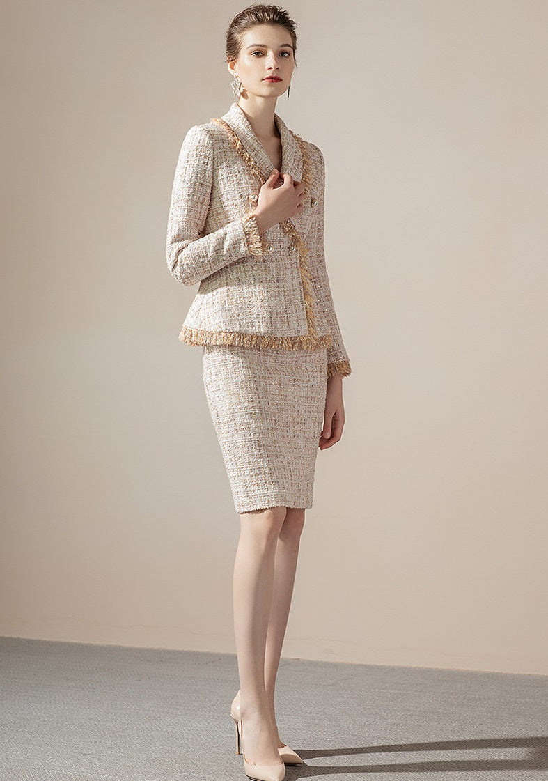 Meliora Tweed Baroness Skirt Suit