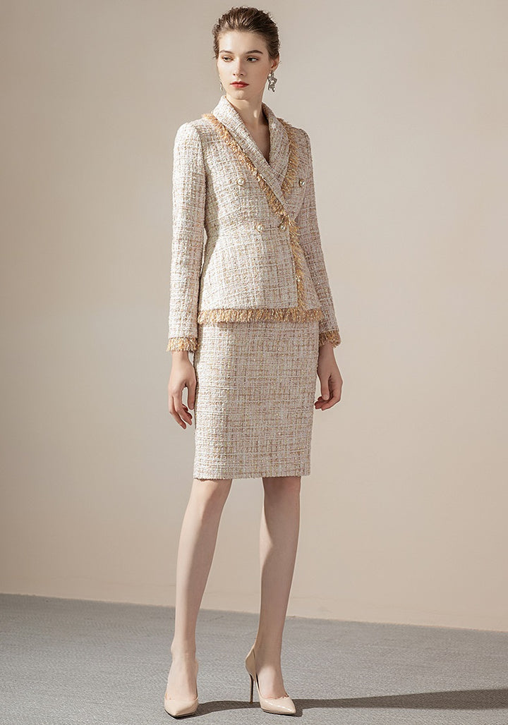 Meliora Tweed Baroness Skirt Suit