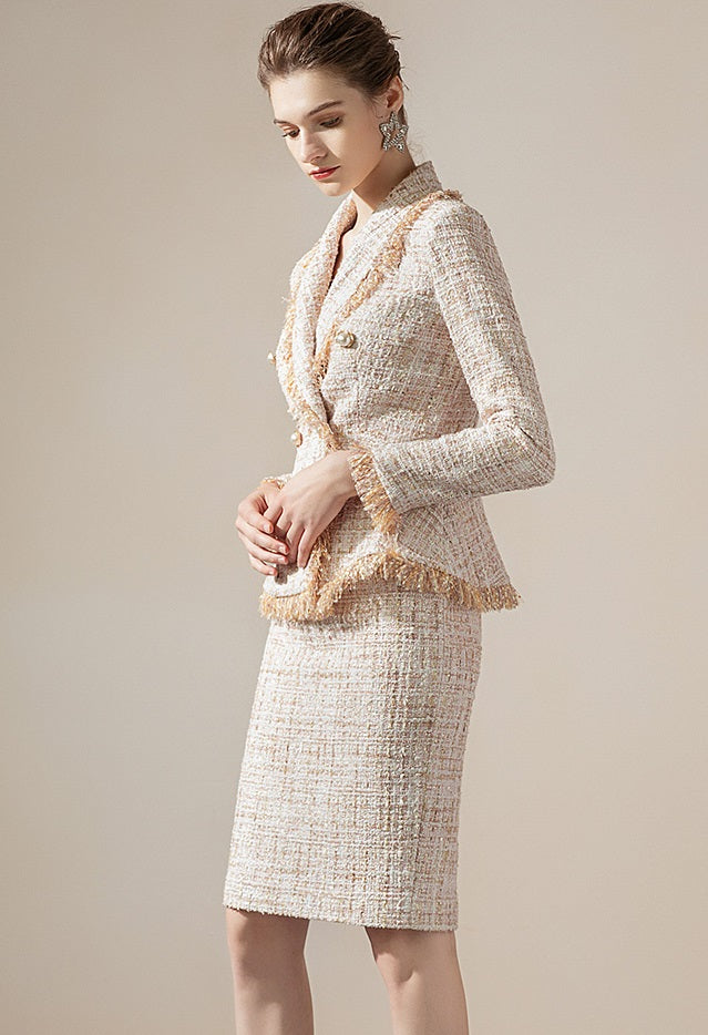 Meliora Tweed Baroness Skirt Suit