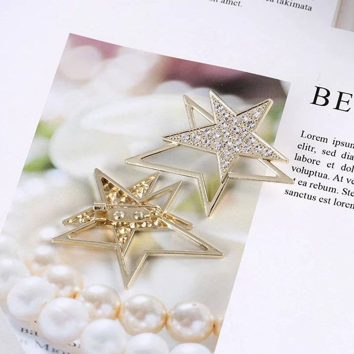 Christmas gift for her | Golden star brooch pin for women 