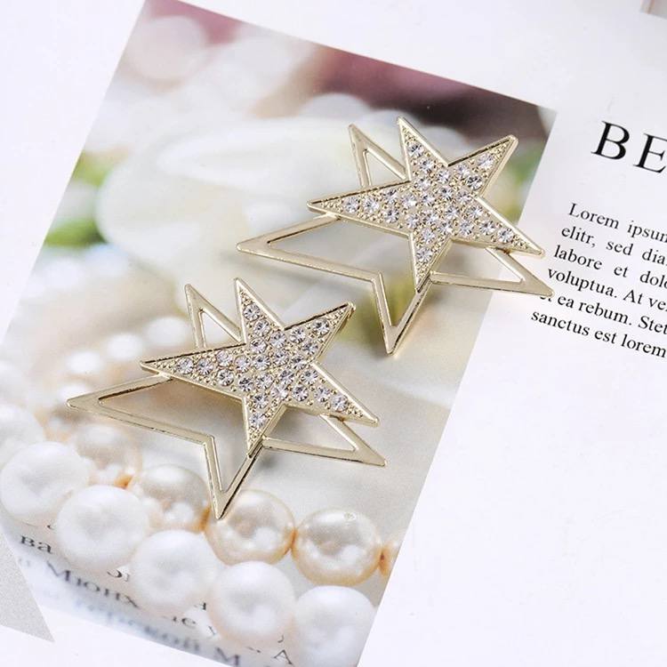 Christmas gift for her | Golden star brooch pin for women 