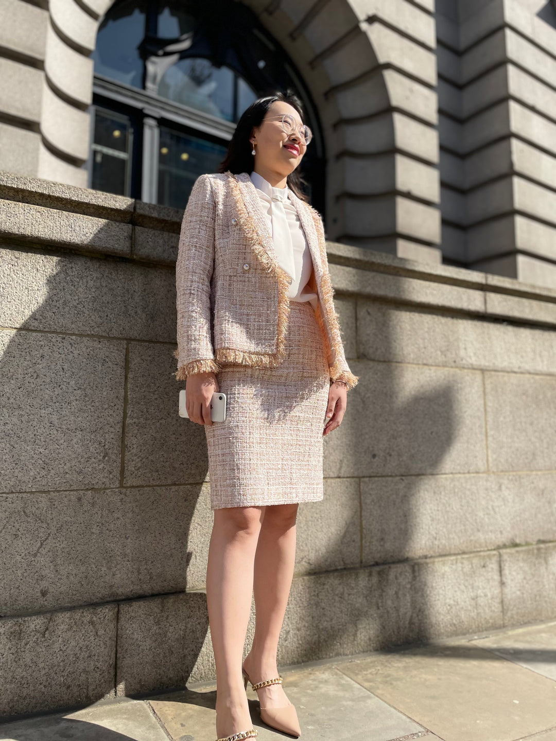 Meliora Tweed Baroness Skirt Suit