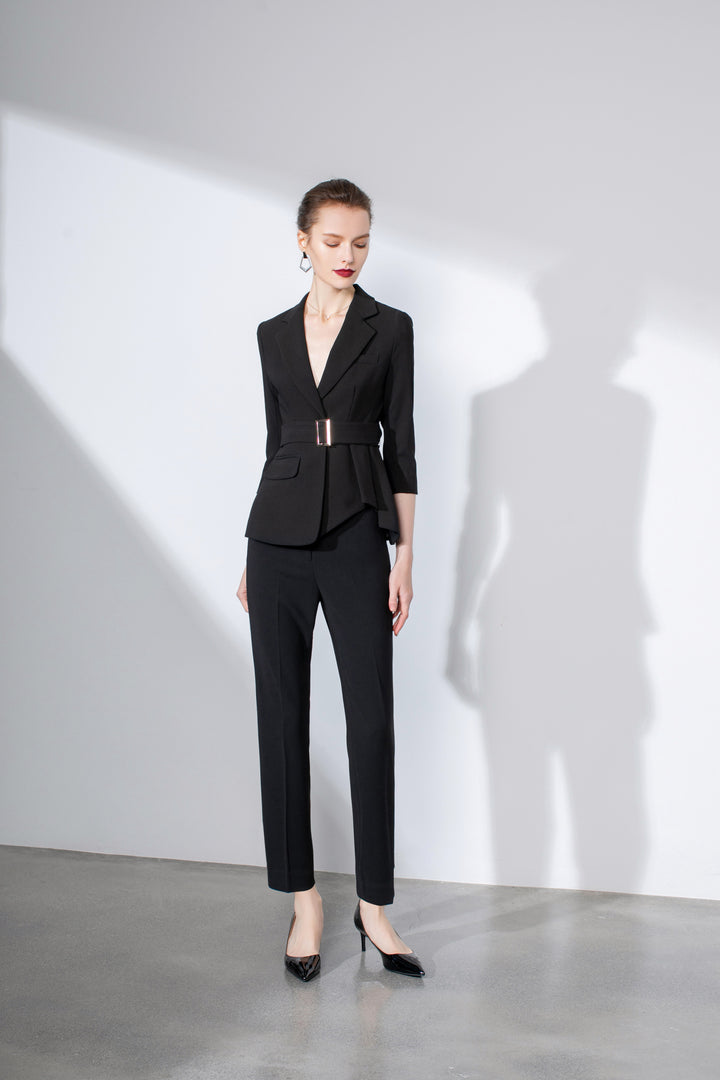 Meliora Black Trouser Suit