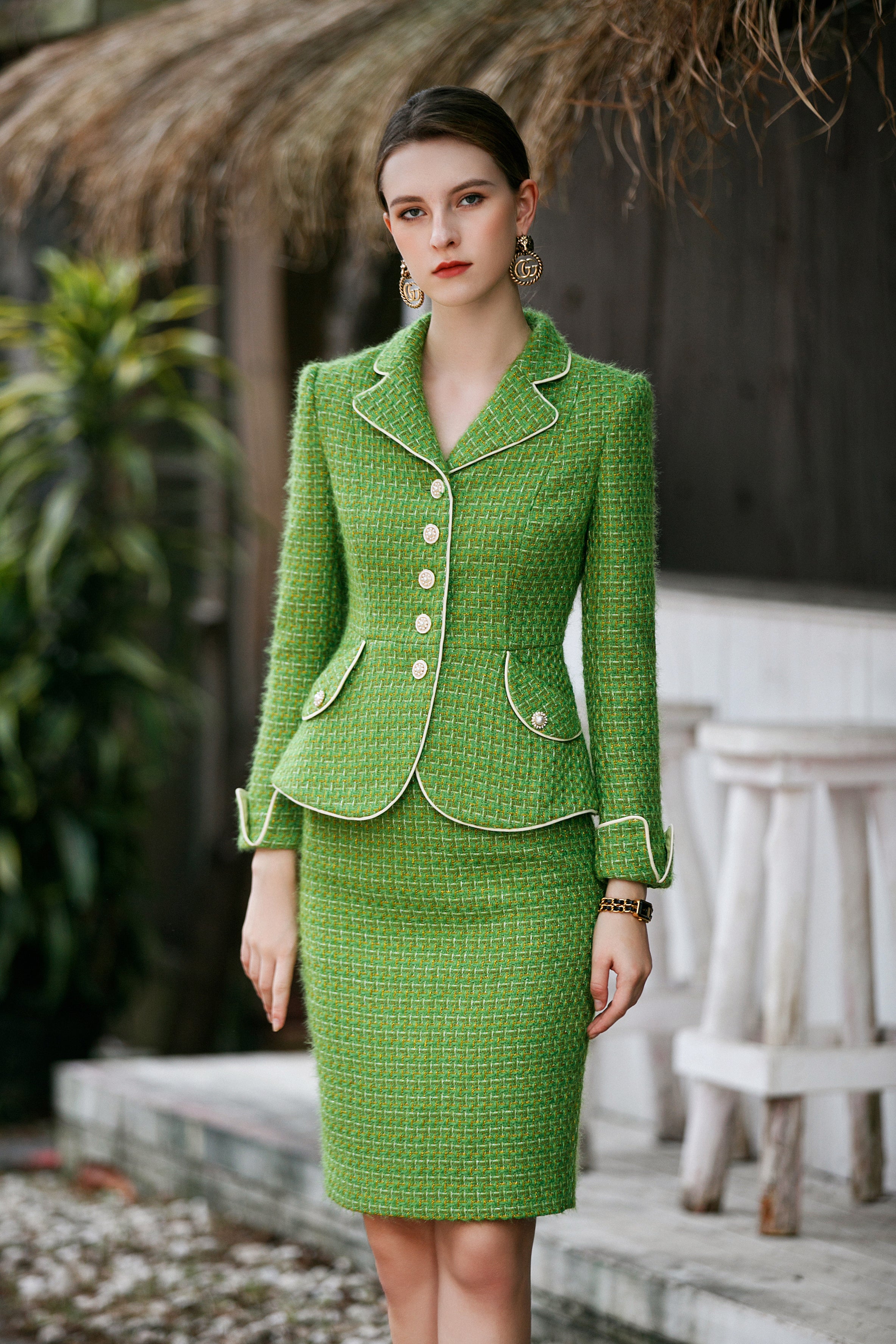 Meliora Regal Flourish Tweed Skirt Suit Ladies Skirt Suits