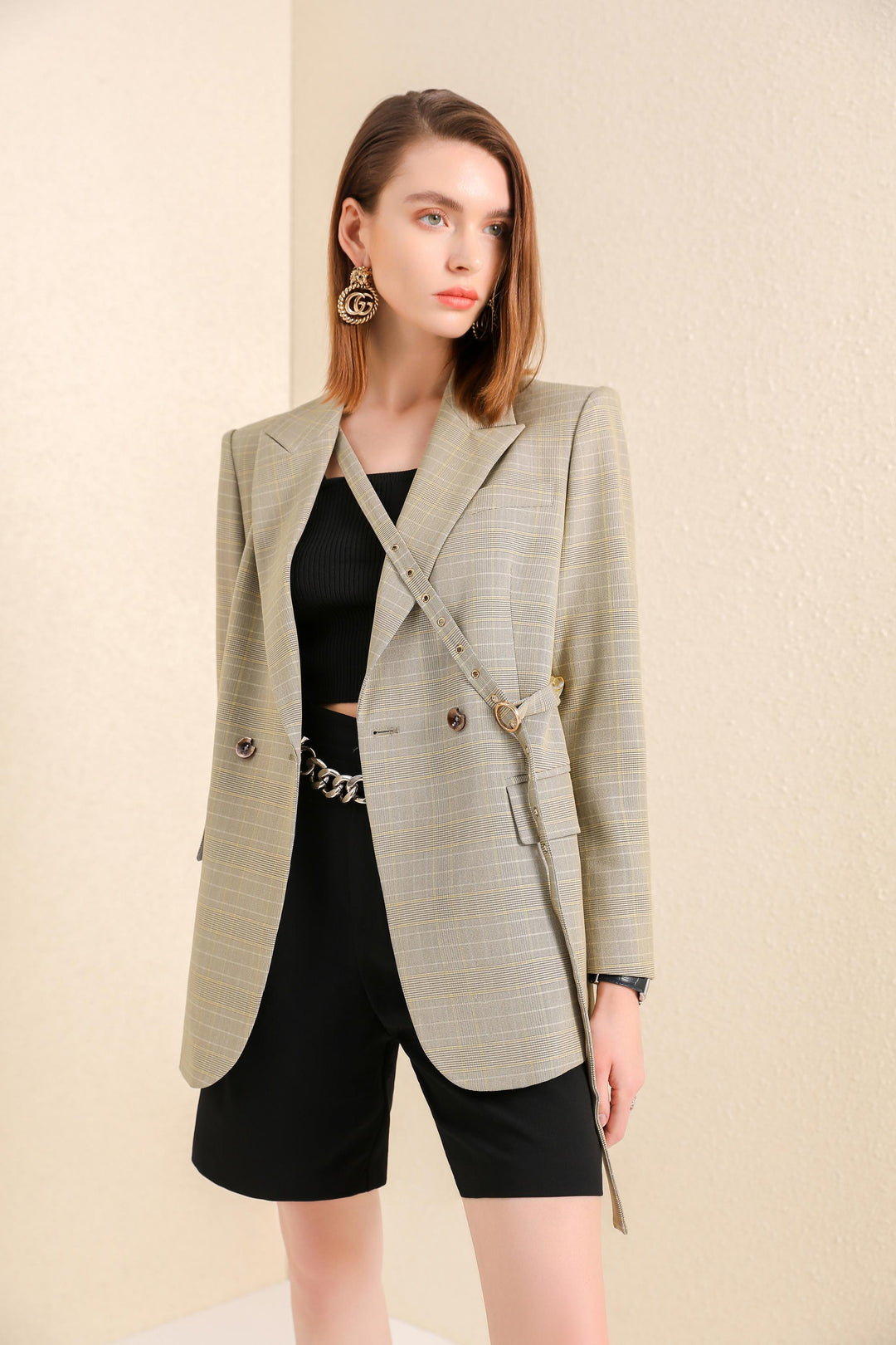 Meliora Faint Check Blazer